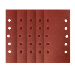 PAPIER ŚCIERNY NA RZEP 115 x 230 mm, P180, 5 SZT., Z 10 OTWORAMI 54-006 NEO TOOLS