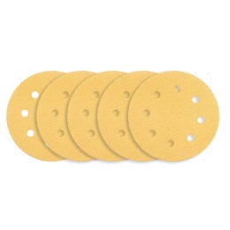 PAPIER ŚCIERNY NA RZEP 180 mm, P120, 5 SZT., Z 8 OTWORAMI 54-023 NEO TOOLS