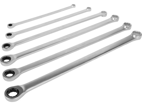 ZESTAW KLUCZY OCZKOWYCH, DŁUGICH Z GRZECHOTKĄ 8-19MM, 6 SZT. YT-50385 YATO