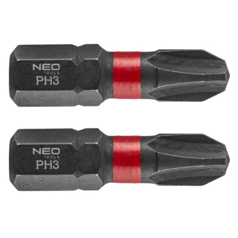 BITY UDAROWE PH3 x 25 mm, 2 szt. 56-502 NEO TOOLS