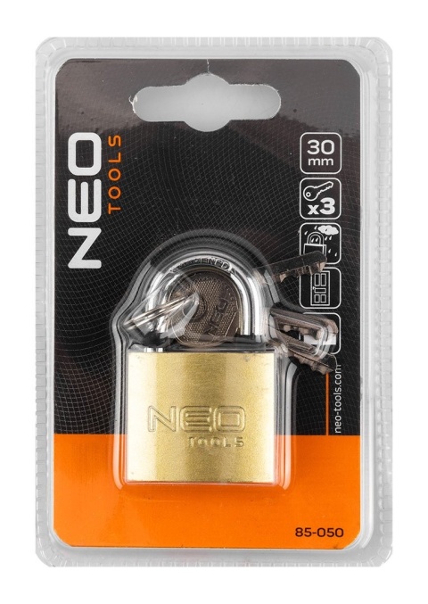 KŁÓDKA 40 mm, 3 KLUCZE 85-051 NEO TOOLS