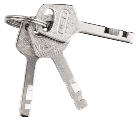 KŁÓDKA 60 mm, 3 KLUCZE 85-065 NEO TOOLS