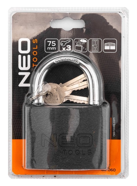 KŁÓDKA 75 mm, 3 KLUCZE 85-060 NEO TOOLS