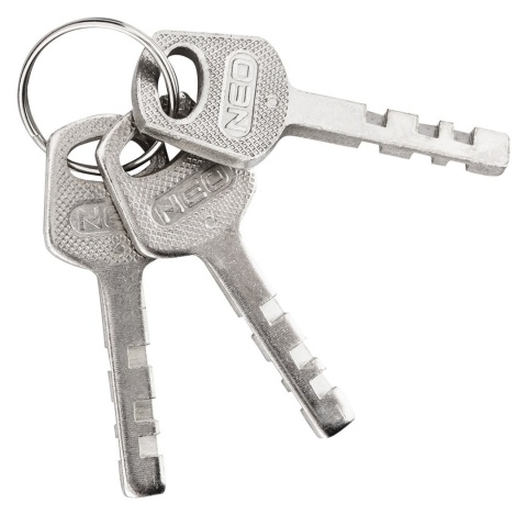 KŁÓDKA TRZPIENIOWA 70 mm, 3 KLUCZE 85-062 NEO TOOLS