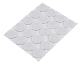 PODKŁADKI FILCOWE OKRĄGŁE SAMOPRZYLEPNE, BIAŁE 20 mm, 20 szt. 85-205 NEO TOOLS