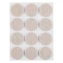 PODKŁADKI FILCOWE OKRĄGŁE SAMOPRZYLEPNE, JASNOBRĄZOWE 28 mm, 12 szt. 85-201 NEO TOOLS