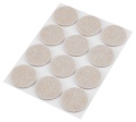 PODKŁADKI FILCOWE OKRĄGŁE SAMOPRZYLEPNE, JASNOBRĄZOWE 28 mm, 12 szt. 85-201 NEO TOOLS