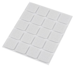 PODKŁADKI FILCOWE SAMOPRZYLEPNE, BIAŁE 20X20 mm, 20 szt. 85-208 NEO TOOLS