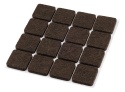 PODKŁADKI FILCOWE SAMOPRZYLEPNE, CIEMNOBRĄZOWE 25X25 mm, 16 szt. 85-212 NEO TOOLS