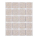 PODKŁADKI FILCOWE SAMOPRZYLEPNE, JASNOBRĄZOWE 20X20 mm, 20 szt. 85-203 NEO TOOLS