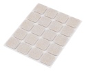 PODKŁADKI FILCOWE SAMOPRZYLEPNE, JASNOBRĄZOWE 20X20 mm, 20 szt. 85-203 NEO TOOLS
