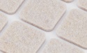 PODKŁADKI FILCOWE SAMOPRZYLEPNE, JASNOBRĄZOWE 20X20 mm, 20 szt. 85-203 NEO TOOLS