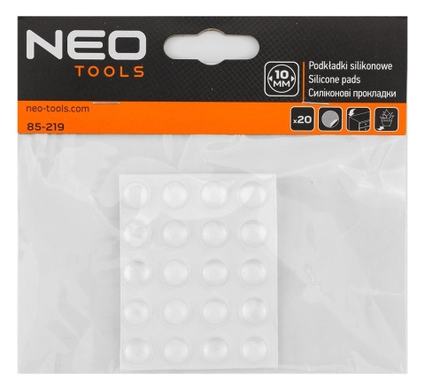 PODKŁADKI SILIKONOWE SAMOPRZYLEPNE 10 mm, 20 szt. 85-219 NEO TOOLS