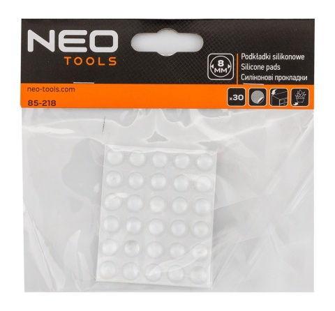 PODKŁADKI SILIKONOWE SAMOPRZYLEPNE 8 mm, 30 szt. 85-218 NEO TOOLS