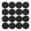 PODKŁADKI Z PIANKI OKRĄGŁE SAMOPRZYLEPNE, CZARNE 28 mm, 16 szt. 85-217 NEO TOOLS