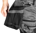SPODNIE ROBOCZE DENIM, WZMOCNIENIA CORDURA, ODPINANE KIESZENIE KABUROWE, SZARE, ROZMIAR XL 81-361-2-XL NEO TOOLS