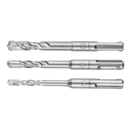 ZESTAW WIERTEŁ DO BETONU SDS PLUS, QUATRO, ZESTAW 3 szt. - 6, 8, 10 X 110 mm 57-570 NEO TOOLS