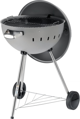 GRILL WĘGLOWY OKRĄGŁY 54CM SZARY