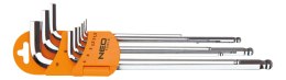 Klucze HEX 1.5-10 mm, 9 szt. 09-515 NEO