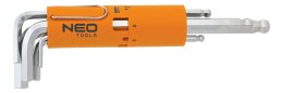 Klucze HEX długie, kuliste 2.5-10 mm, 09-523 NEO