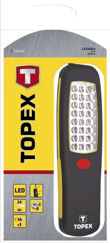 Lampa warsztatowa 24 LED 3AA 94W245 TOPEX