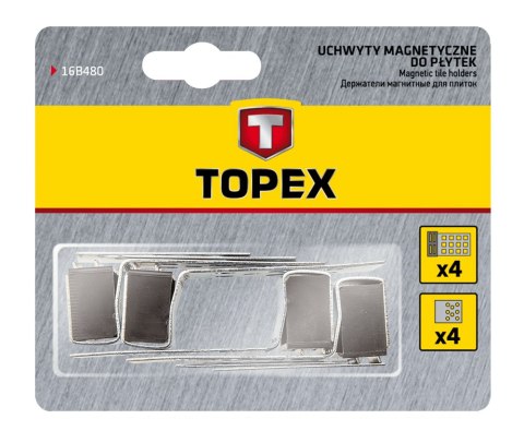 Uchwyty magnetyczne do płytek, 4 szt. 16B480 Uchwyty magnetyczne do płytek, 4 szt. 16B480