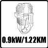 KOSA + PIŁA 0.9kW/1.2KM 52G555 VERTO