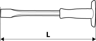 PRZECINAK Z OCHRANIACZEM 300x19mm 03A170 TOPEX