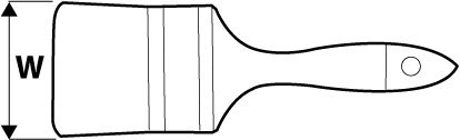 Pędzel płaski uniwersalny 1.0" S 19B610 TOPEX