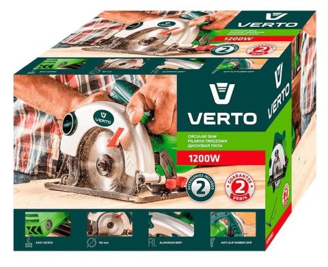 Pilarka tarczowa 1200W, tarcza 165, 52G682 VERTO