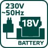 Podkaszarka akumulatorowa VES 18V Li-Ion, BEZ AKU