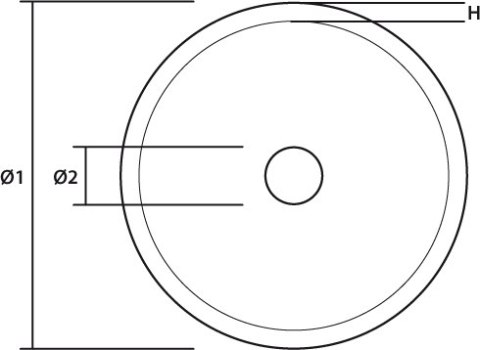 Tarcza diamentowa 115 x 22.2 mm, pełna