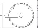Tarcza do pilarki, widiowa, 216 x 30 mm, 60 zębów