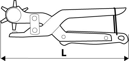 Dziurkacz rewolwerowy 240 mm TOPEX 32D424