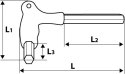 Klucze sześciokątne typu "T" 2-10 mm, zestaw 8 szt