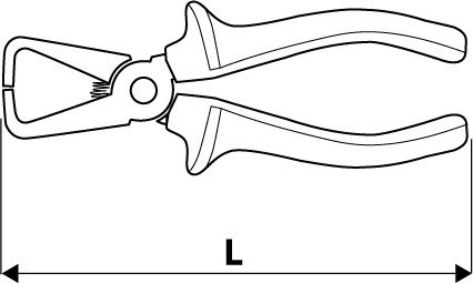 Szczypce do izolacji z regulacją 160 mm TOPEX