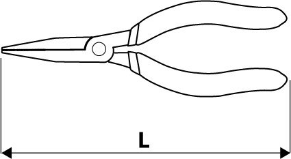 Szczypce precyzyjne wydłużone 130mm 32D726 TOPEX