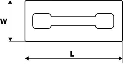 Paca z filcem 8 mm, 260 x 130 mm Paca z filcem 8 mm, 260 x 130 mm