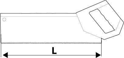 Piła grzbietnica 300 mm, 9 TPI