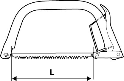 Piła kabłąkowa 300mm, dwa brzeszczoty 10A903 TOPEX