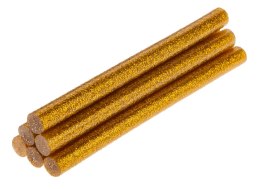 Wkłady klejowe 11 mm, brokat złote, 6 szt.42E191
