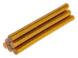 Wkłady klejowe 8 mm, brokatowe złote, 6 szt.