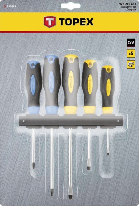 Wkrętaki, zestaw 5 szt. 39D885 TOPEX