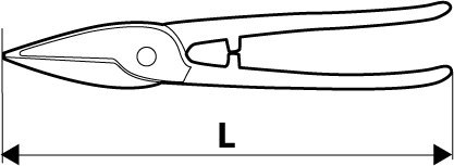 Nożyce do blachy 250 mm 01A440 Topex
