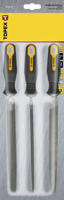 Pilniki do metalu, 200 mm/2, zestaw 3 szt.