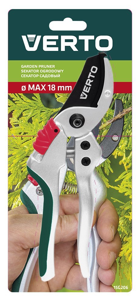 SEKATOR OGRODOWY KOWADEŁKOWY 195MM 15G207 VERTO