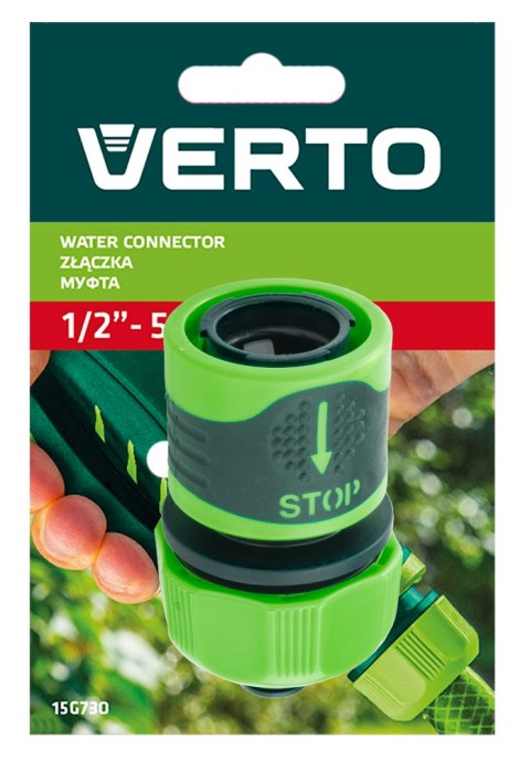 ZŁĄCZKA STOP 1/2"-5/8" DWUMATERIAŁOWA 15G731 VERTO