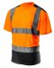 T-shirt ostrzegawczy, ciemny dół, pomarań,81-731-L