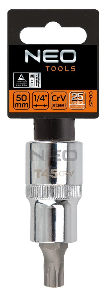 Końcówka Torx na nasadce 1/2", T50 x 55 mm