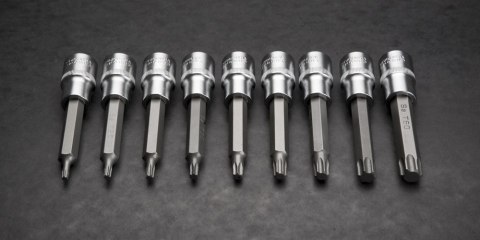 Końcówki Torx na nasadce 100 mm, zestaw 9 szt.